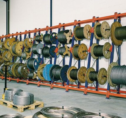 wire spool racks