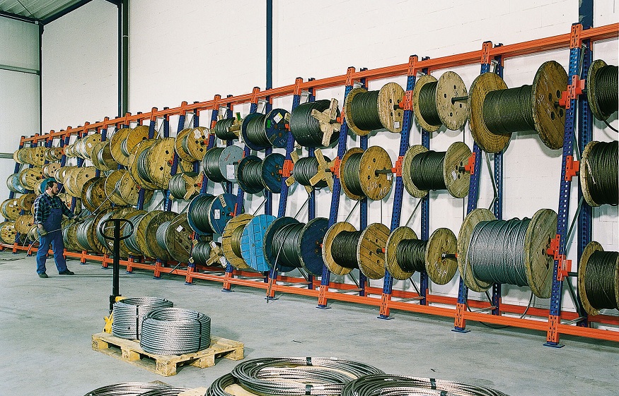 wire spool racks